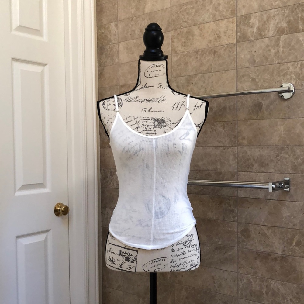 Basic White Ribbed Tank